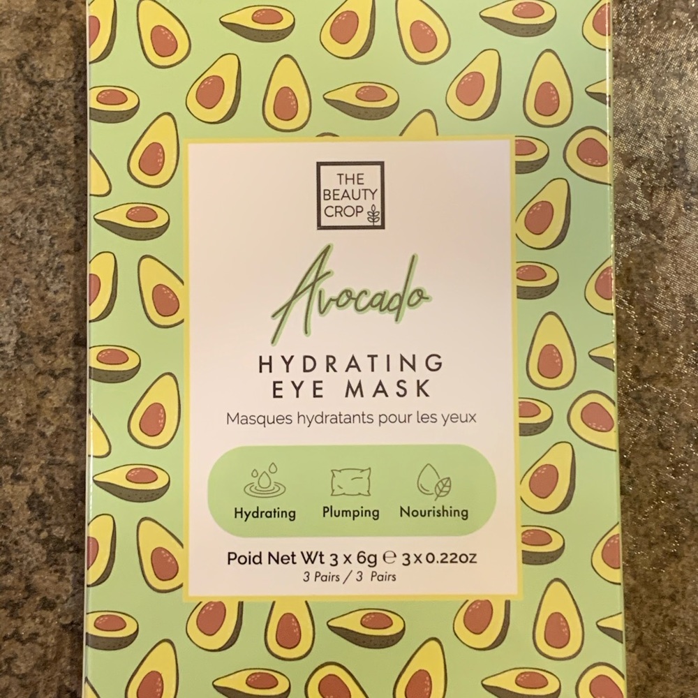 Avocado hydrating eye mask